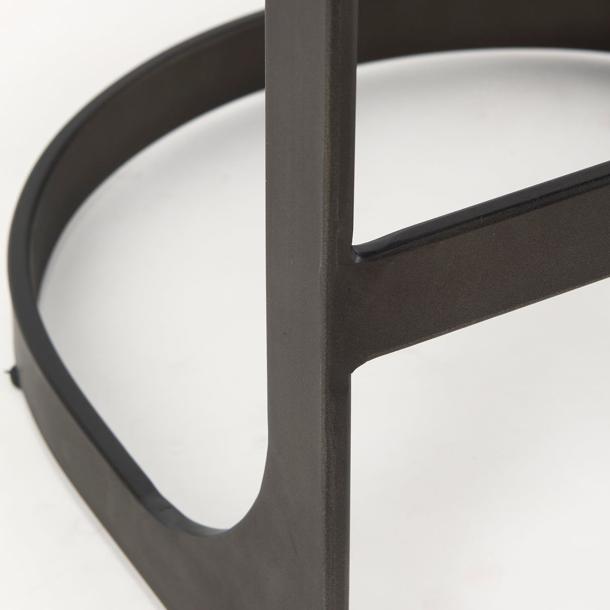 Tyson 17L x 18W x 28H Brown/Gray Suede W/ Metal Frame Counter Stool from Mercana - Luna Furniture