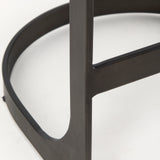 Tyson 17L x 18W x 28H Brown/Gray Suede W/ Metal Frame Counter Stool from Mercana - Luna Furniture