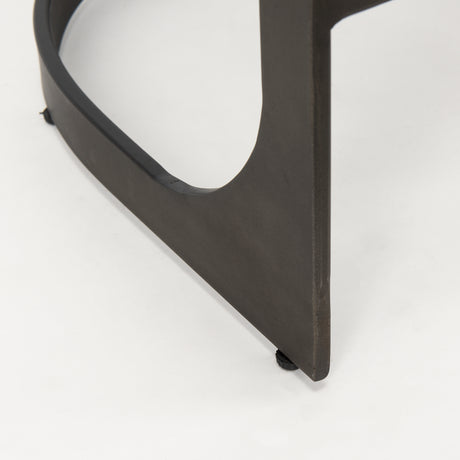 Tyson 17L x 18W x 28H Brown/Gray Suede W/ Metal Frame Counter Stool from Mercana - Luna Furniture