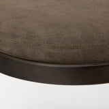 Tyson 17L x 18W x 31H Brown/Gray Suede W/ Metal Frame Bar Stool from Mercana - Luna Furniture