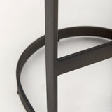Tyson 17L x 18W x 31H Brown/Gray Suede W/ Metal Frame Bar Stool from Mercana - Luna Furniture