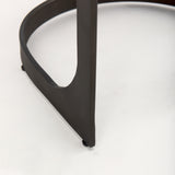 Tyson 17L x 18W x 31H Brown/Gray Suede W/ Metal Frame Bar Stool from Mercana - Luna Furniture