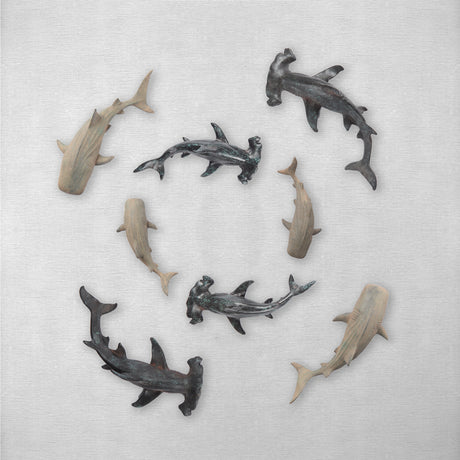 Willa Small Whale Shark sculpture from Mercana - Luna Furniture