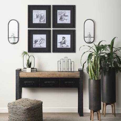 Animal Talk I by Mercana Studio a Framed Art Print Matted under Glass from Mercana - Luna Furniture
