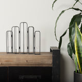 Mila 13.4L x 2.5W x 11.0H Metal and Glass Decorative Accent from Mercana - Luna Furniture