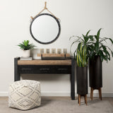 Pendula 27L x 27H Round Metal Frame Mirror from Mercana - Luna Furniture