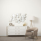 Savannah White Fir Veneer w/ Gold Metal Accents 6-Drawer Sideboard from Mercana - Luna Furniture