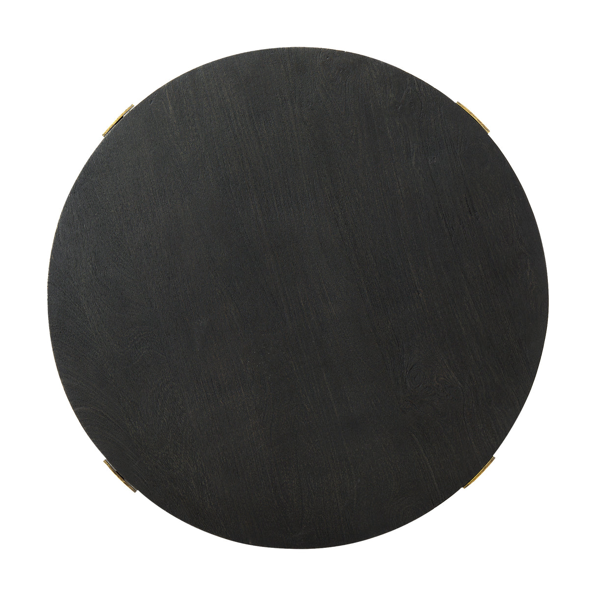 Atticus Black Wood and Antiqued Gold Metal Coffee Table from Mercana - Luna Furniture