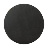 Atticus Black Wood and Antiqued Gold Metal Coffee Table from Mercana - Luna Furniture