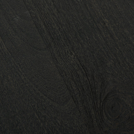 Atticus Black Wood and Antiqued Gold Metal Coffee Table from Mercana - Luna Furniture