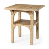 Candace Light Wood Bridge Accent Table from Mercana - Luna Furniture