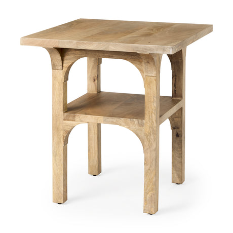 Candace Light Wood Bridge Accent Table from Mercana - Luna Furniture