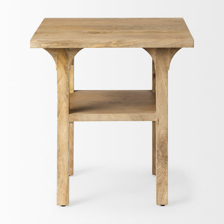 Candace Light Wood Bridge Accent Table from Mercana - Luna Furniture