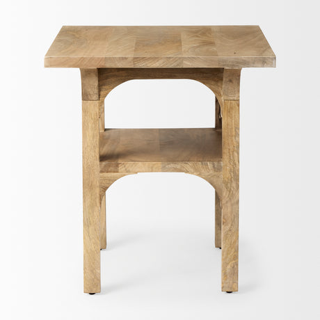 Candace Light Wood Bridge Accent Table from Mercana - Luna Furniture