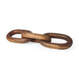 Tayla Large Medium Brown Wood Chain Link from Mercana - Luna Furniture