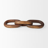 Tayla Large Medium Brown Wood Chain Link from Mercana - Luna Furniture