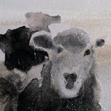 Winter Sheeps II by Stellar Design Studio a Hand Embellished Textured Canvas from Mercana - Luna Furniture