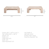 McArthur 48x48 Square Reclaimed Solid Wood Coffee Table from Mercana - Luna Furniture