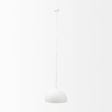 Juniper 24" Round White Dome Pendant Light from Mercana - Luna Furniture