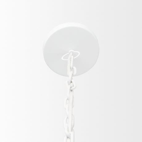 Juniper 24" Round White Dome Pendant Light from Mercana - Luna Furniture