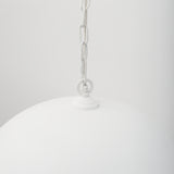 Juniper 24" Round White Dome Pendant Light from Mercana - Luna Furniture