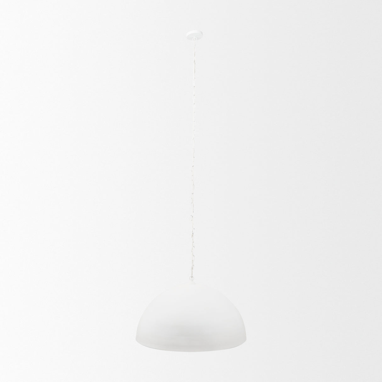 Juniper 36" Round White Dome Pendant Light from Mercana - Luna Furniture