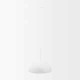 Juniper 36" Round White Dome Pendant Light from Mercana - Luna Furniture