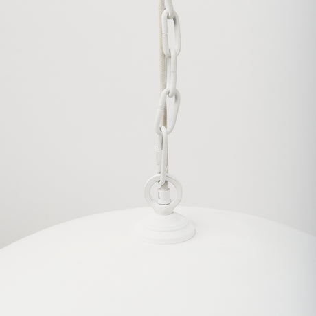 Juniper 36" Round White Dome Pendant Light from Mercana - Luna Furniture