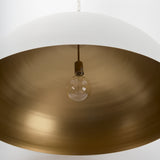 Juniper 36" Round White Dome Pendant Light from Mercana - Luna Furniture