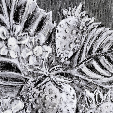 Farm Fresh Strawberries by Mercana Studio a Hand Embellished Textured Framed Art Print from Mercana - Luna Furniture