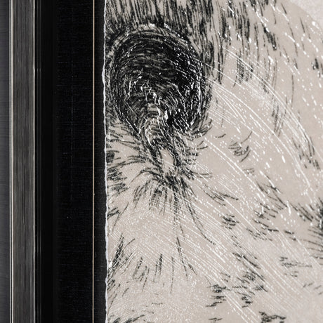Three is a Crowd II by Mercana Studio Hand Embellished Textured Framed Art Print Matted under Glass from Mercana - Luna Furniture