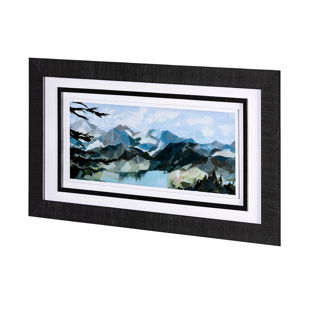 Vista I by Mercana Studio a Hand Embellished Textured Framed Art Print Matted under Glass from Mercana - Luna Furniture