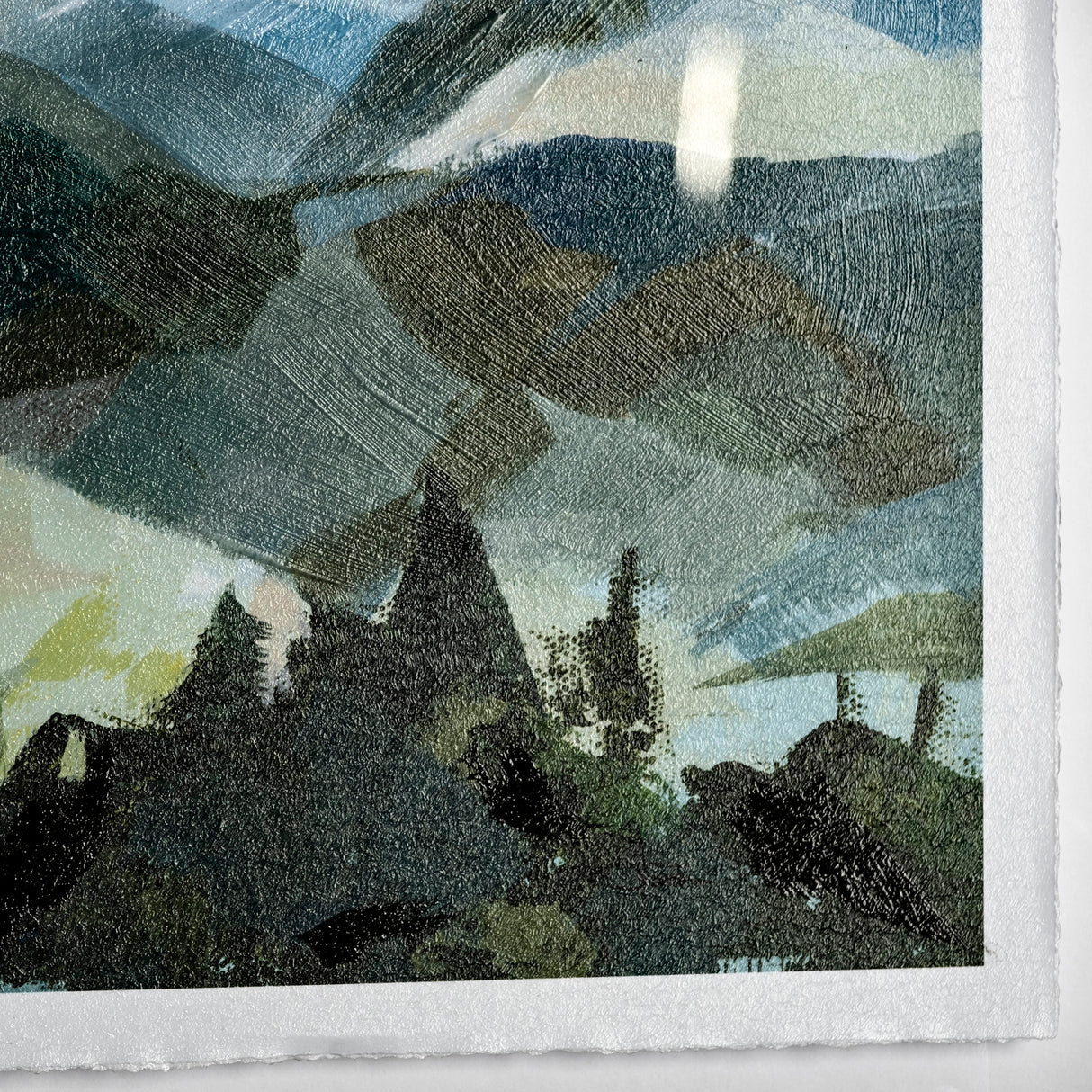 Vista I by Mercana Studio a Hand Embellished Textured Framed Art Print Matted under Glass from Mercana - Luna Furniture