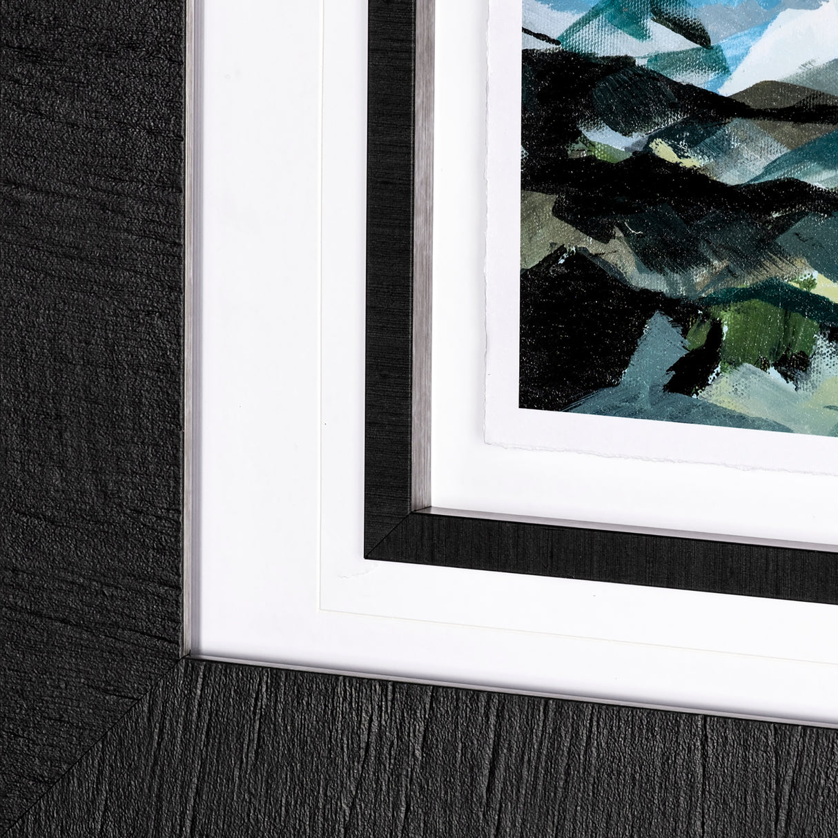 Vista II by Mercana Studio a Hand Embellished Textured Framed Art Print Matted under Glass from Mercana - Luna Furniture
