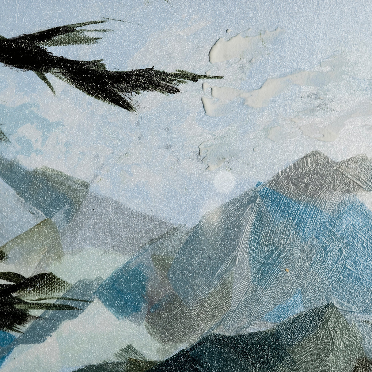 Vista II by Mercana Studio a Hand Embellished Textured Framed Art Print Matted under Glass from Mercana - Luna Furniture