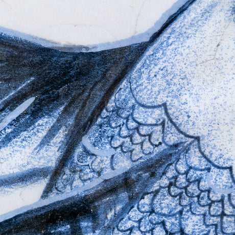Koi Fish Blue I by Mercana Studio a Hand Embellished Textured Canvas from Mercana - Luna Furniture