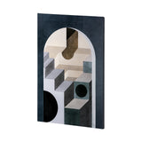 Labyrinth II Tri Color by Mercana Studio a Hand Embellished Textured Canvas from Mercana - Luna Furniture