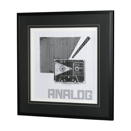 Cassette Tape I by Alarm a Hand Embellished Textured Framed Art Print Matted under Glass from Mercana - Luna Furniture