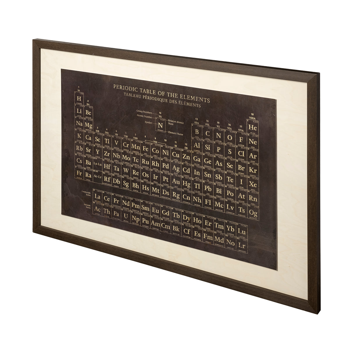 Periodic Table by Vintage Collection a Hand Embelished Textured Framed Art Print from Mercana - Luna Furniture