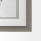 Walk Time 4 by Mercana Studio a Hand Embellished Textured Framed Art Print Matted under Glass from Mercana - Luna Furniture