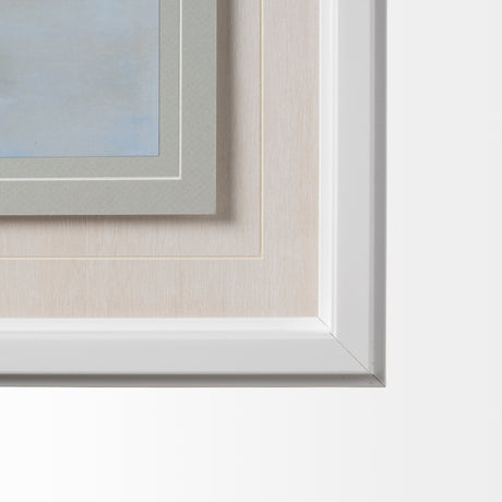 Ocean Fence by Mercana Studio a Hand Embellished Textured Framed Art Print Matted under Glass from Mercana - Luna Furniture