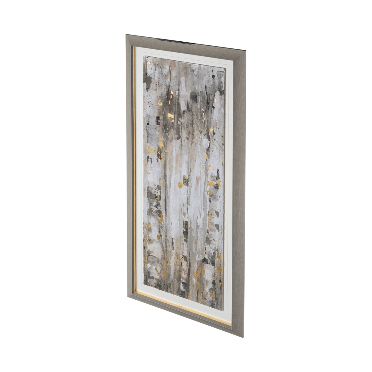 The Forest IV Neutral by Mercana Studio Hand Embellished Textured Framed Art Print Matted under Glas from Mercana - Luna Furniture