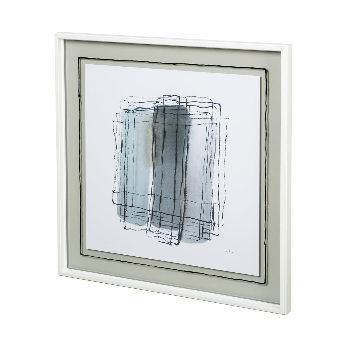 Field II by Silvia Krause a Hand Embellished Textured Framed Art Print Matted under Glass from Mercana - Luna Furniture