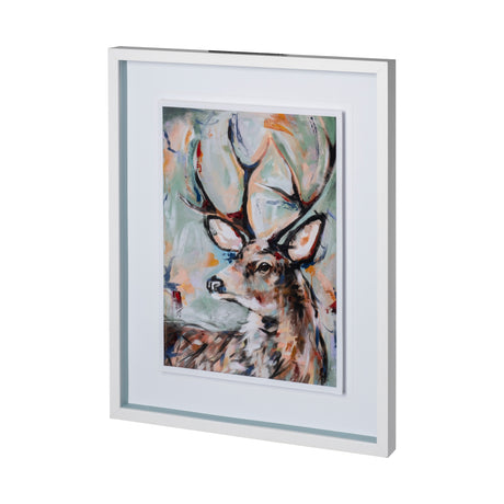 Buck by Altamura a Hand Embellished Textured Framed Art Print Matted under Glass from Mercana - Luna Furniture