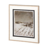 Silent Snow I by Jonathan Klassen a Hand Embellished Textured Framed Art Print Matted under Glass from Mercana - Luna Furniture