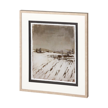 Silent Snow I by Jonathan Klassen a Hand Embellished Textured Framed Art Print Matted under Glass from Mercana - Luna Furniture