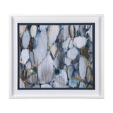 River Rocks by Liz Jardine a Hand Embellished Textured Framed Art Print Matted under Glass from Mercana - Luna Furniture