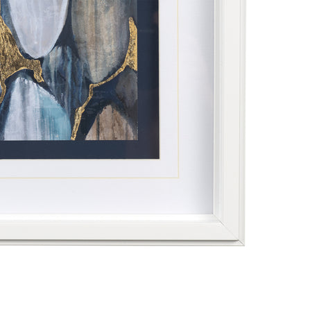 River Rocks by Liz Jardine a Hand Embellished Textured Framed Art Print Matted under Glass from Mercana - Luna Furniture