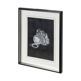 Compass Camera I by Alarm a Hand Embellished Textured Framed Art Print Matted under Glass from Mercana - Luna Furniture