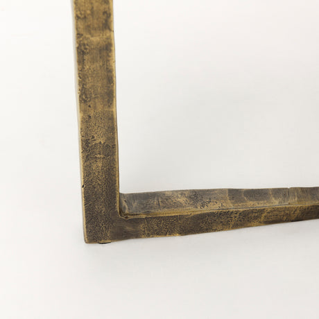 Atticus Marble and Antiqued Gold Metal Nesting Accent Tables (Set of 2) from Mercana - Luna Furniture